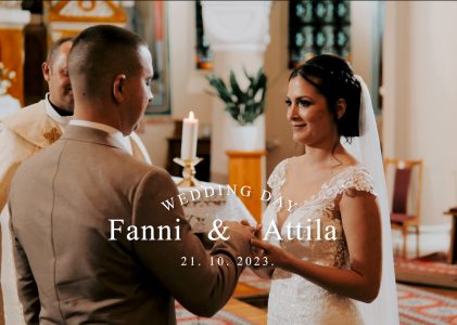 Fanni és Attila esküvője